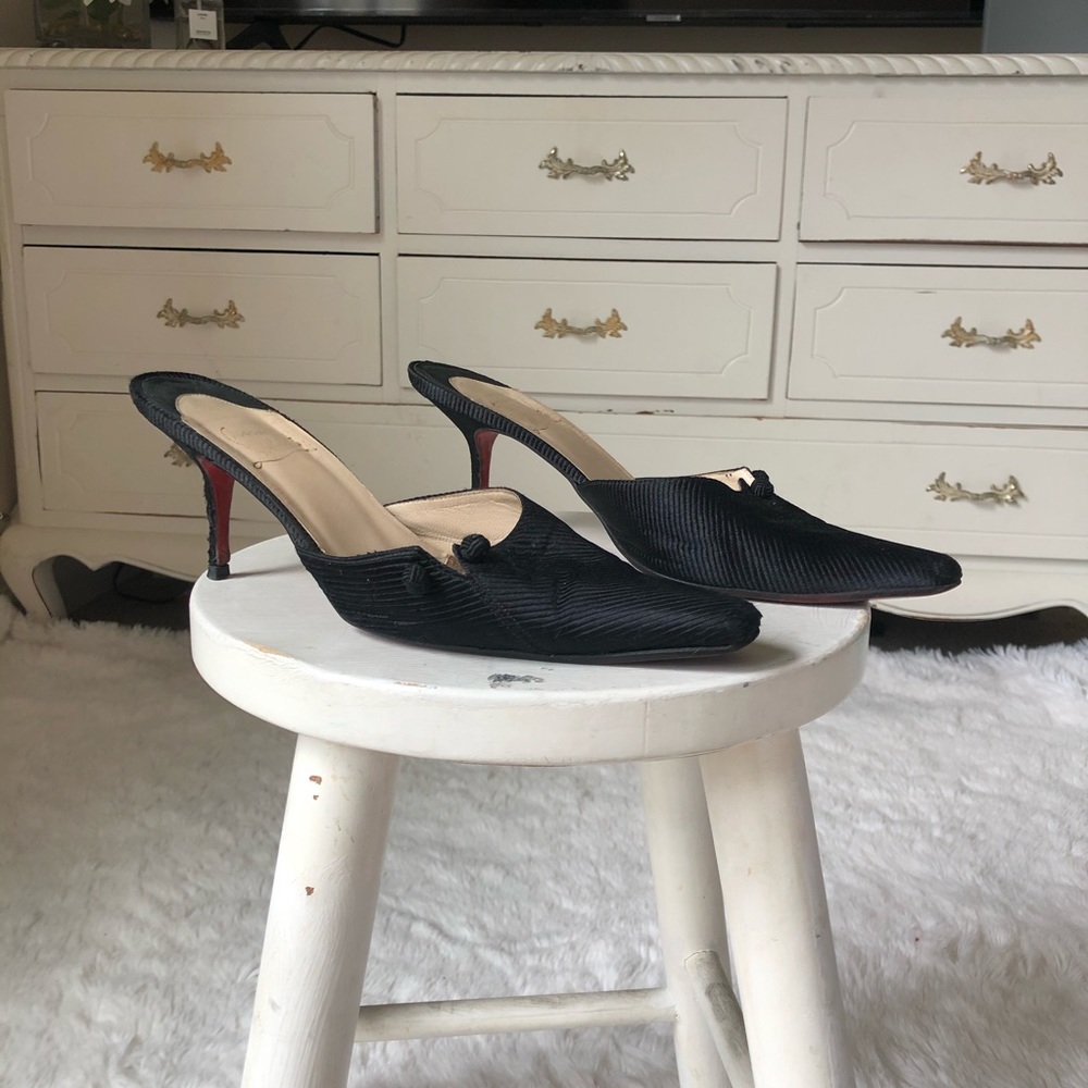 Christian Louboutins mule kitten heels 39.5 - Picture 9 of 9